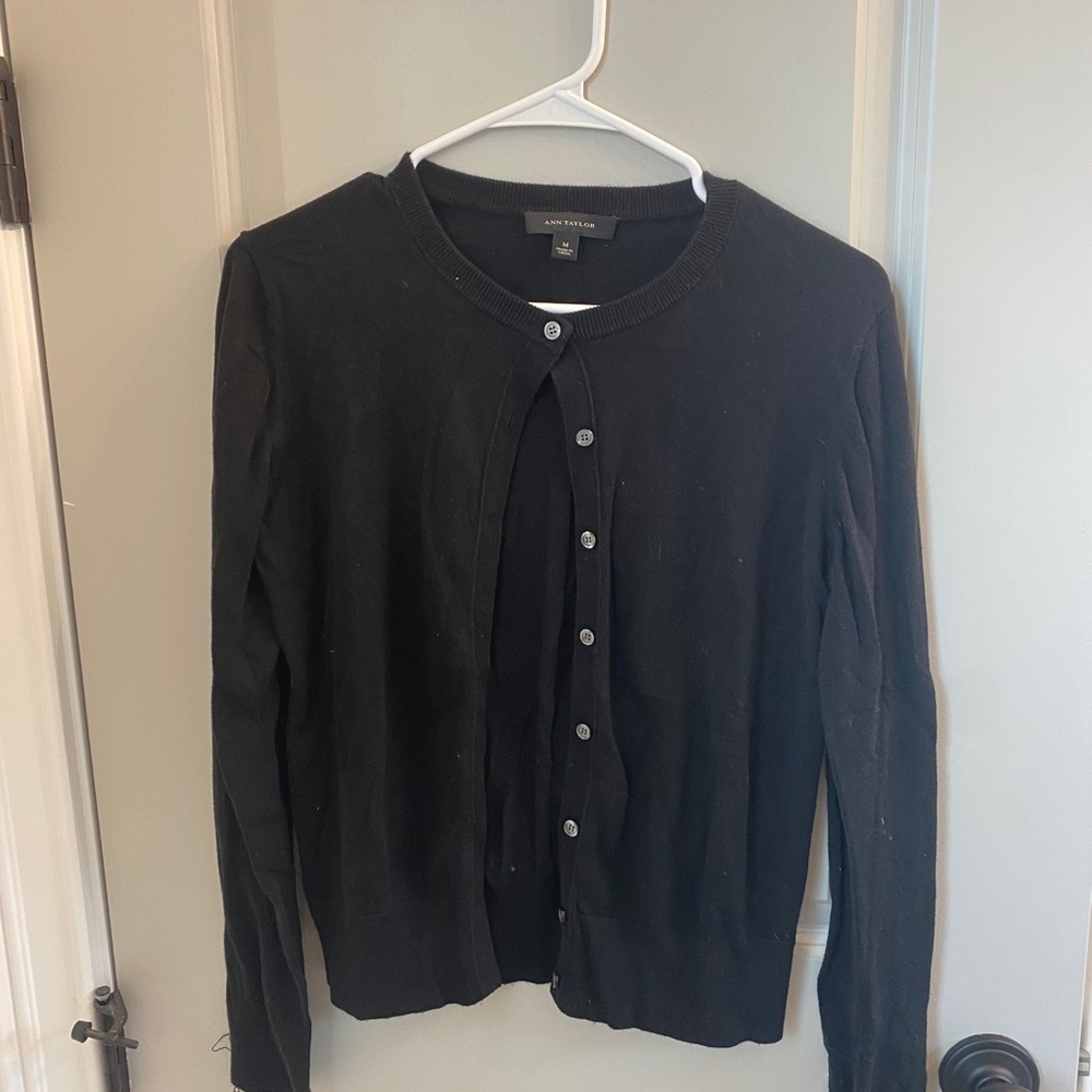 Ann Taylor black cardigan
